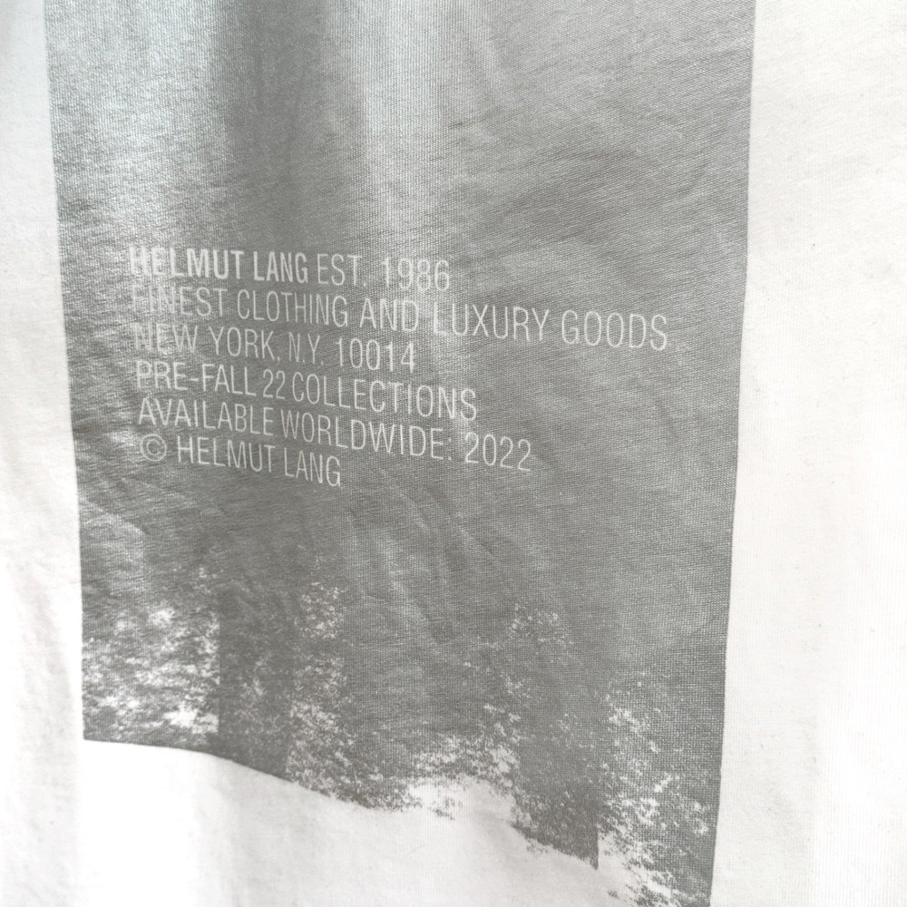 Helmut Lang Metalic‎ Graphic Print T Shirt Mens Medium Pre Fall 2022